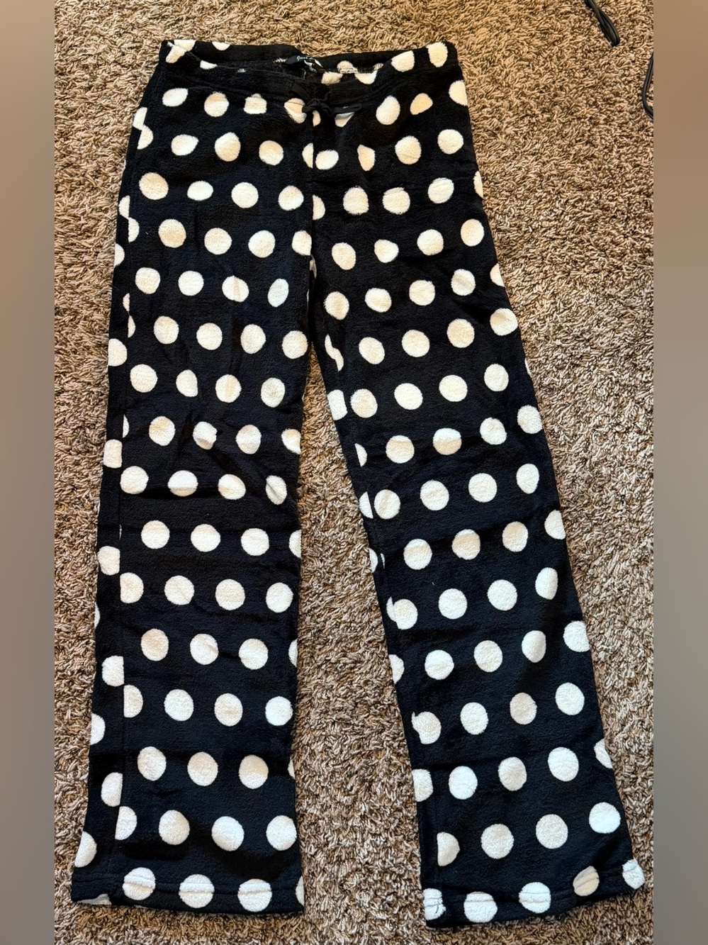 Black and White Polka Dot Pajama Pants